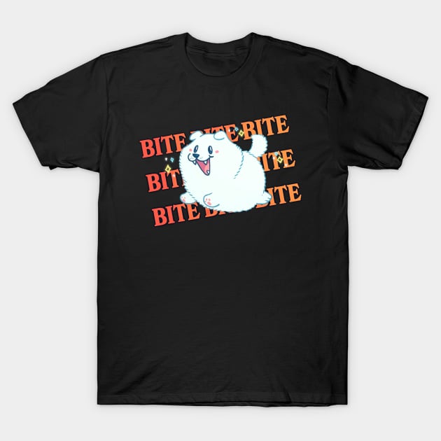 Bite Bite Bite Dog T-Shirt by smashchu